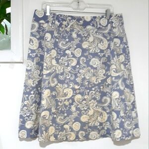 Vintage New York city design co. Cotton Floral skirt size 14